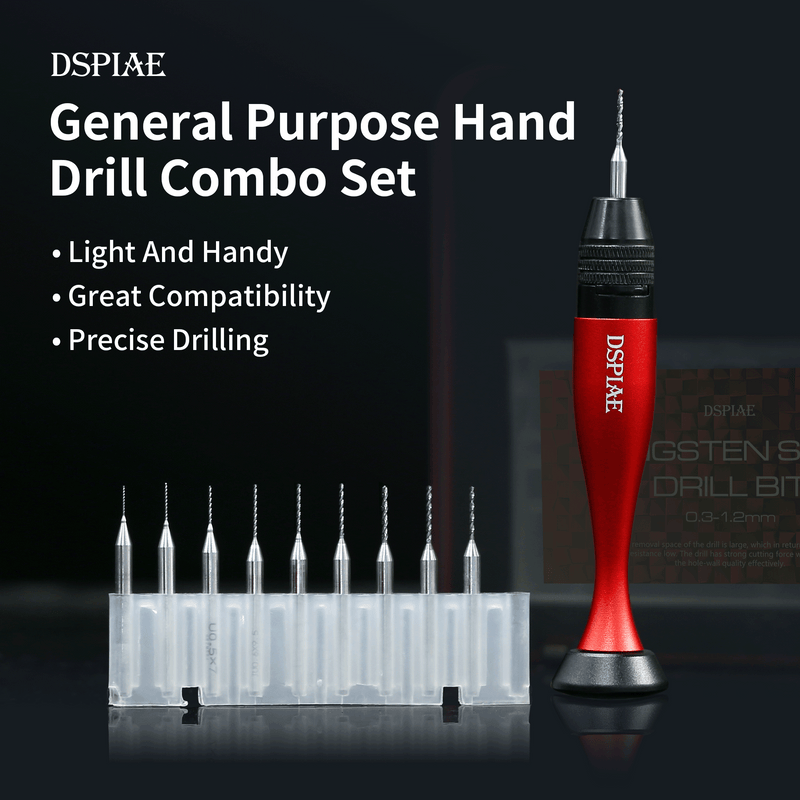 DSPIAE - AT-VHDS Aluminum Alloy Hand Drill Combo Set