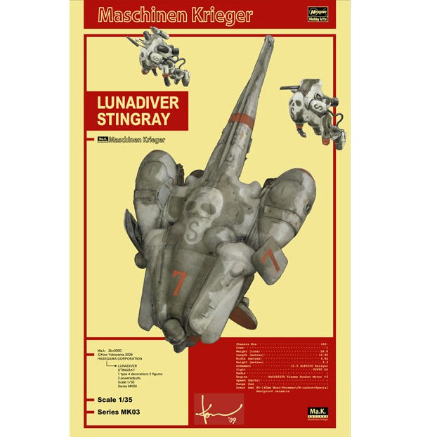 1:35 Lunadiver Stingray