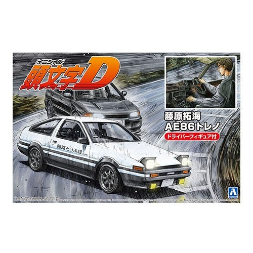 1/24 Fujiwara Takumi Ae86 Trueno (Project-D Ver) With Figure