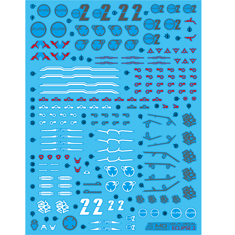 Delpi Decal - MG ECLIPSE 2 WATER DECAL