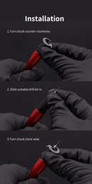 DSPIAE - AT-VHDS Aluminum Alloy Hand Drill Combo Set