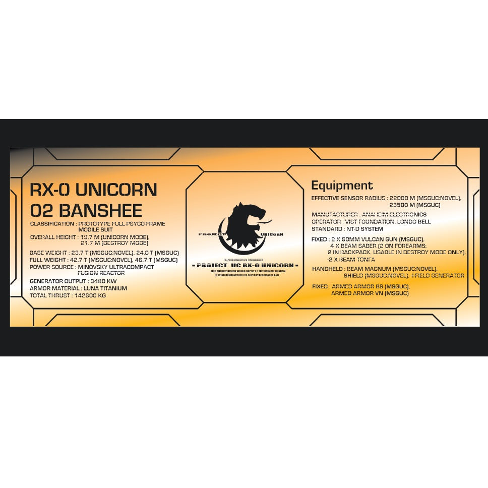 Delpi Decal - PG Unicorn Base Metal Sticker