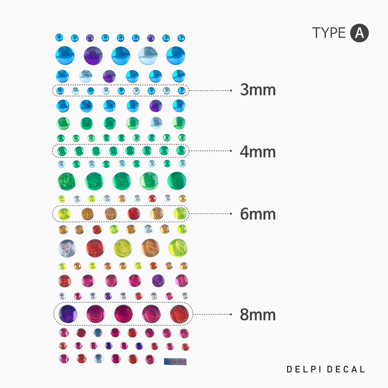 Delpi Decal - Monoeye Beads Stickers type.A