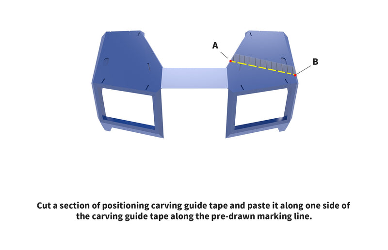 DSPIAE - CG Carving Guide Tape with 1mm Graduations (9 sizes)