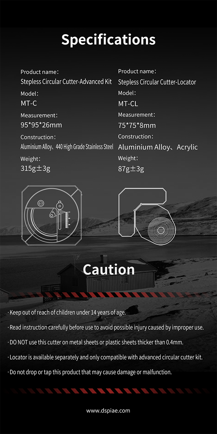 DSPIAE - MT-C Stepless Adjustment Circular Cutter