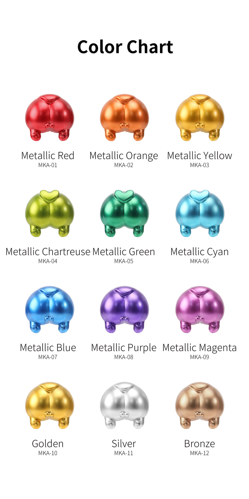 DSPIAE - MKA Super Metallic Markers (12 Colors)