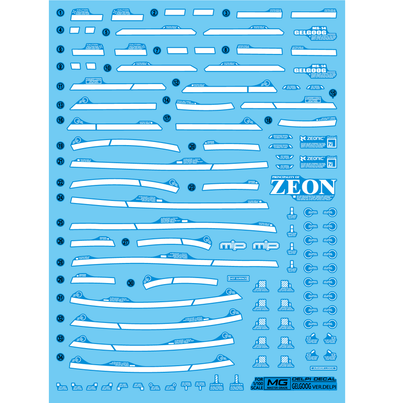 Delpi Decal - MG Gelgoog Delpi Custom Water Decals