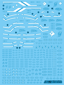 Delpi Decal - HG Guel's Dilanza (Ver. Delpi) Water Decal (2 Types)