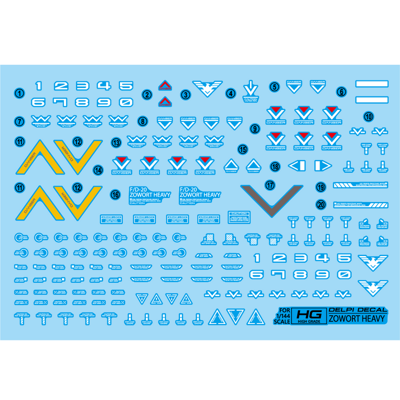 Delpi Decal - HG Zowort Heavy Water Decal