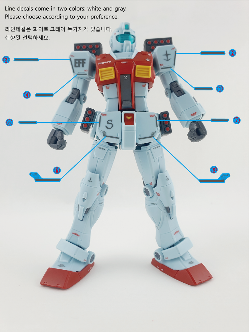 Delpi Decal - HG GM Shoulder Cannon Water Decal