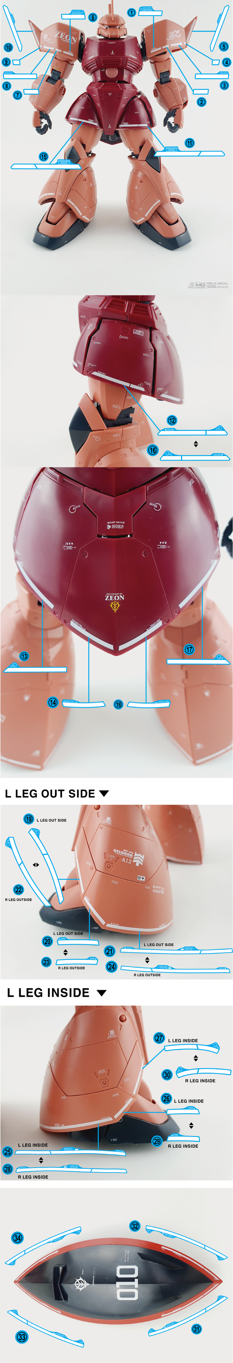 Delpi Decal - MG Gelgoog Delpi Custom Water Decals