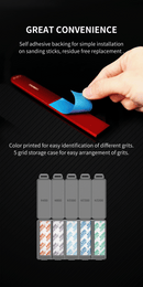 DSPIAE - DSP-S01 Reusable Adhesive Sandpaper Set #400-#1500 (100pcs)