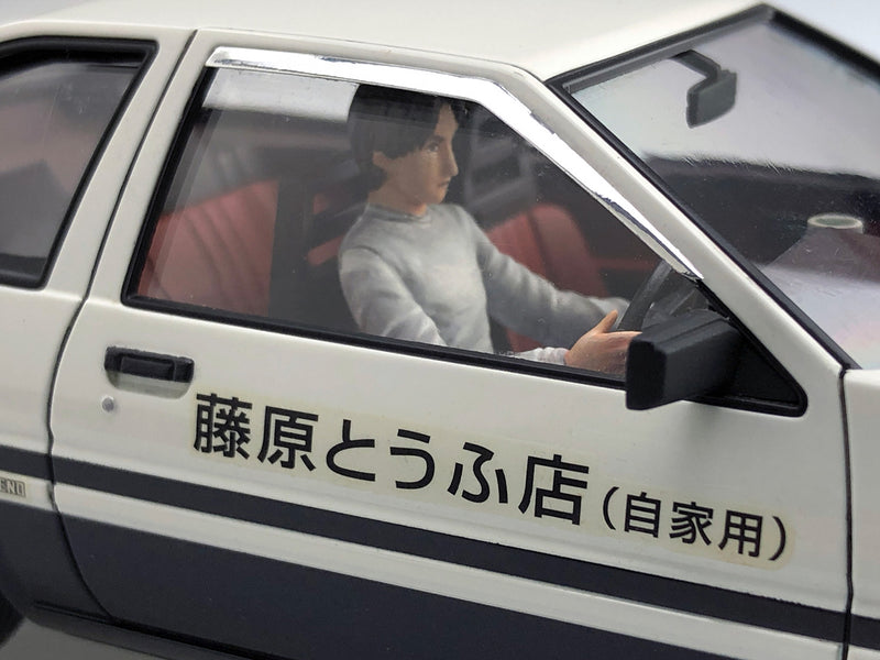 1/24 Fujiwara Takumi Ae86 Trueno (Project-D Ver) With Figure