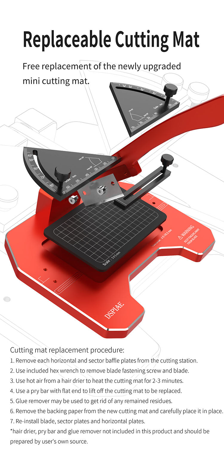 DSPIAE -  CJ-M01 Cutting mat For Angle Cutting Station