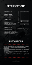 DSPIAE - AT-SHD Precision Aluminum Alloy Hand Drill Set.