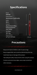 DSPIAE - DK-1 Aluminum Alloy Hobby Knife