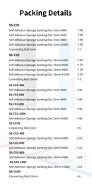DSPIAE - SS-C Adhesive Sponge Sanding Discs (12 Options)