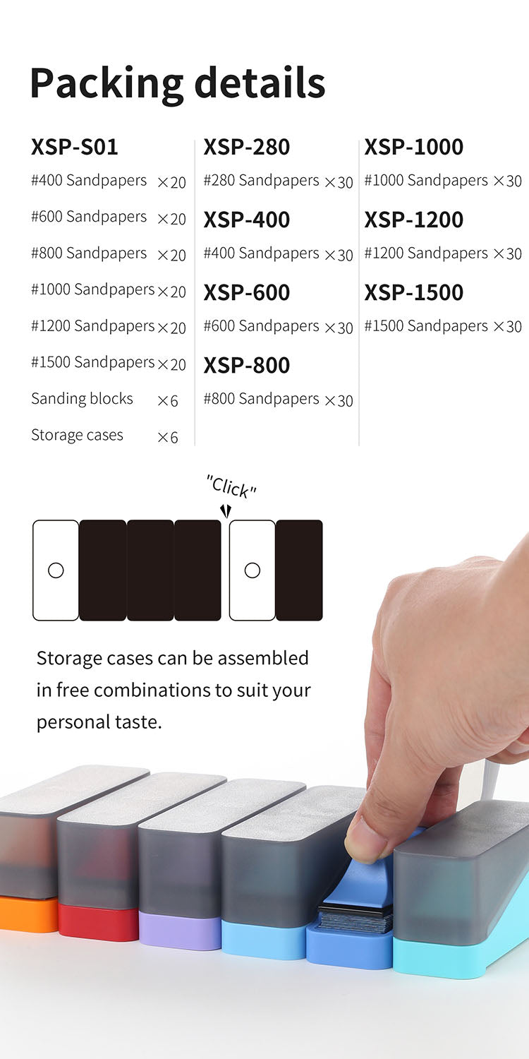 DSPIAE - XSP Composite Adhesive Sandpaper Set