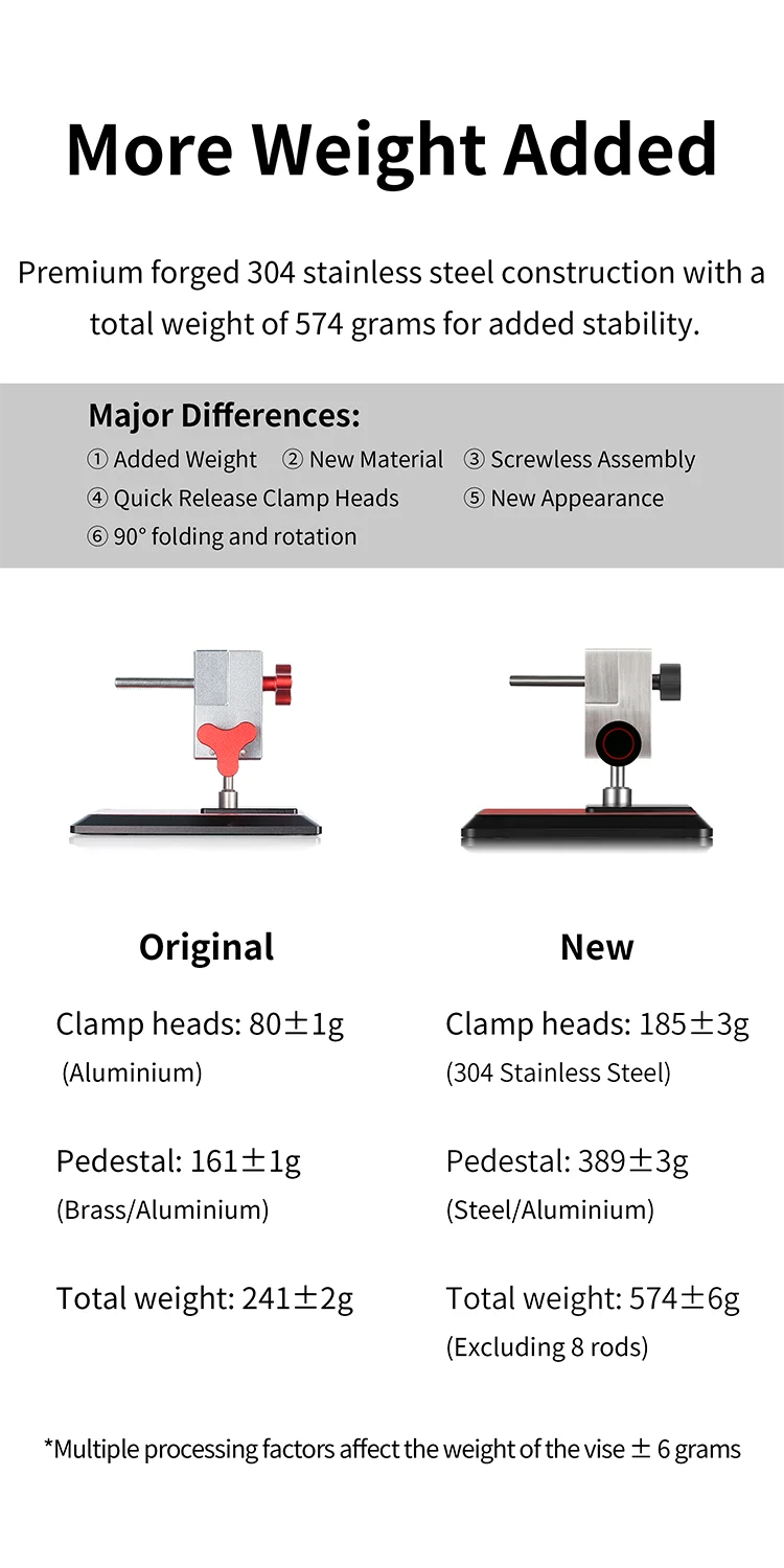 DSPIAE - AT-TV Precision Stainless Steel Clamp Vise