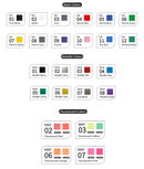 DSPIAE - MK/MKF Soft Tipped Markers (Basic and Fluorescent, 18 Colors)