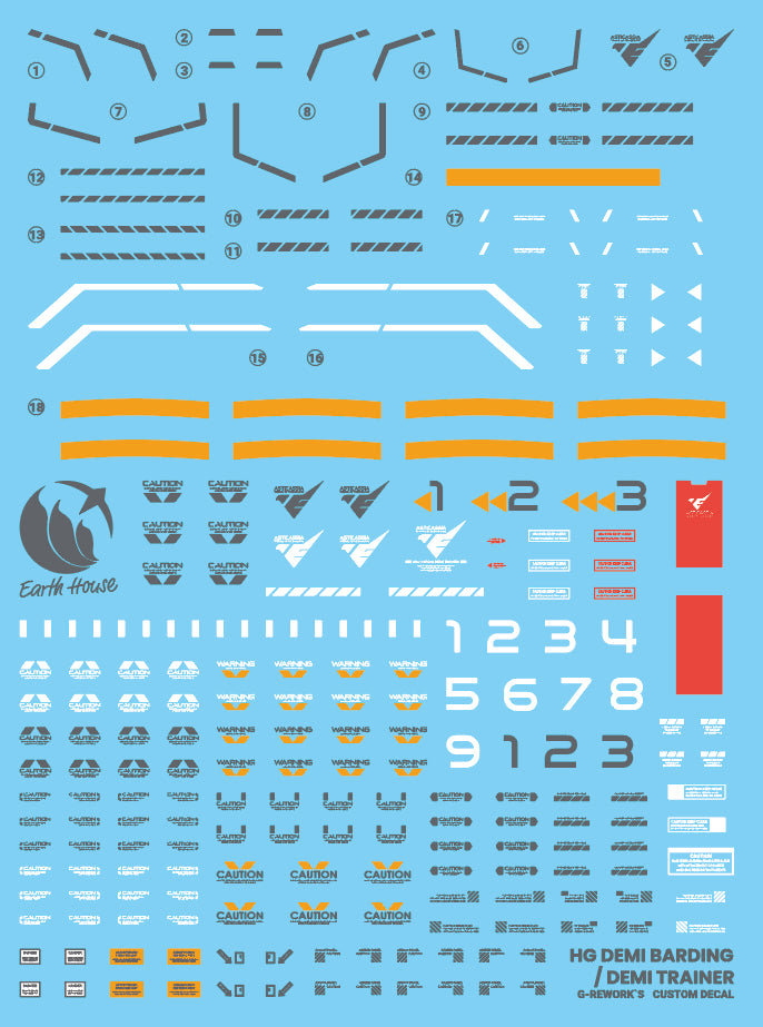 G-REWORK - Custom Decal - [HG] [Witch From Mercury] Demi Barding / Demi Trainer (Demi Series)