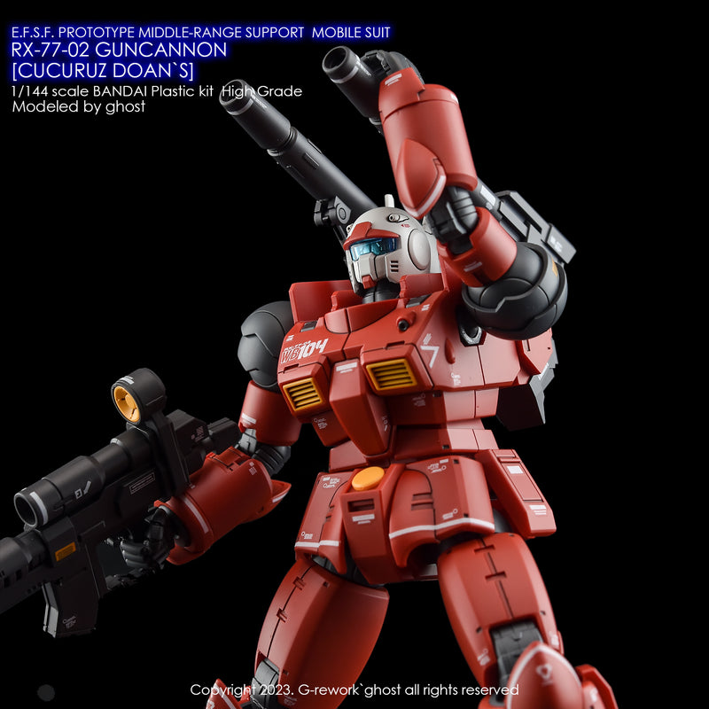 G-REWORK - Custom Decal - [HG] RX-77-02 Guncannon [Cucuruz Doan's]