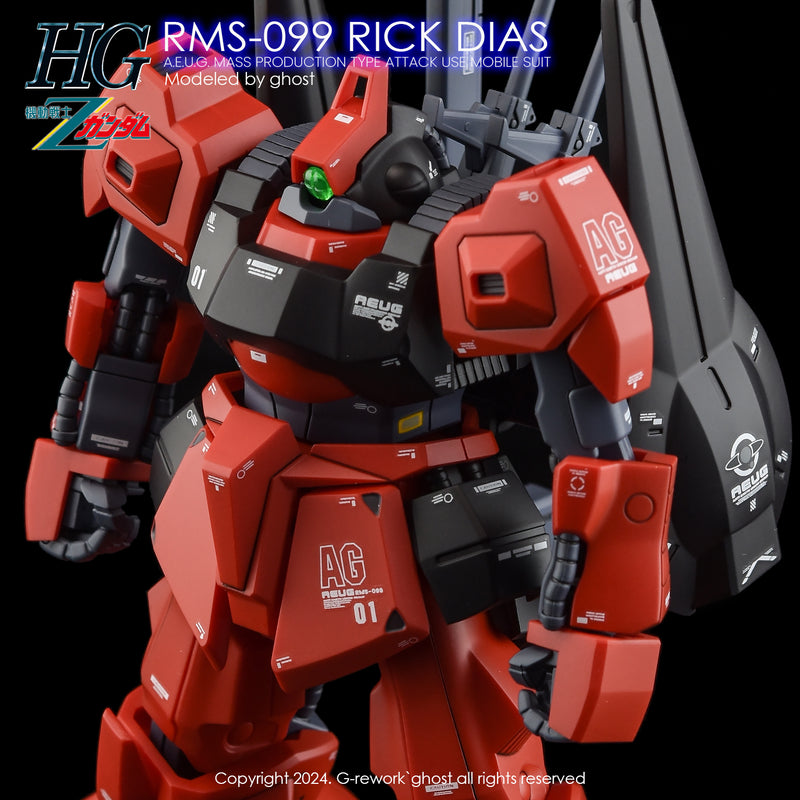 G-REWORK - Custom Decal [HG] RMS-099 Rick Dias