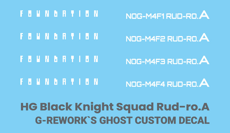 G-REWORK - Custom Decal - [HG] [SEED] B.K.S RUD-RO ( Series selectable )