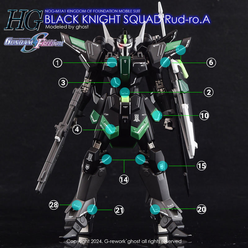 G-REWORK - Custom Decal - [HG] [SEED] B.K.S RUD-RO ( Series selectable )