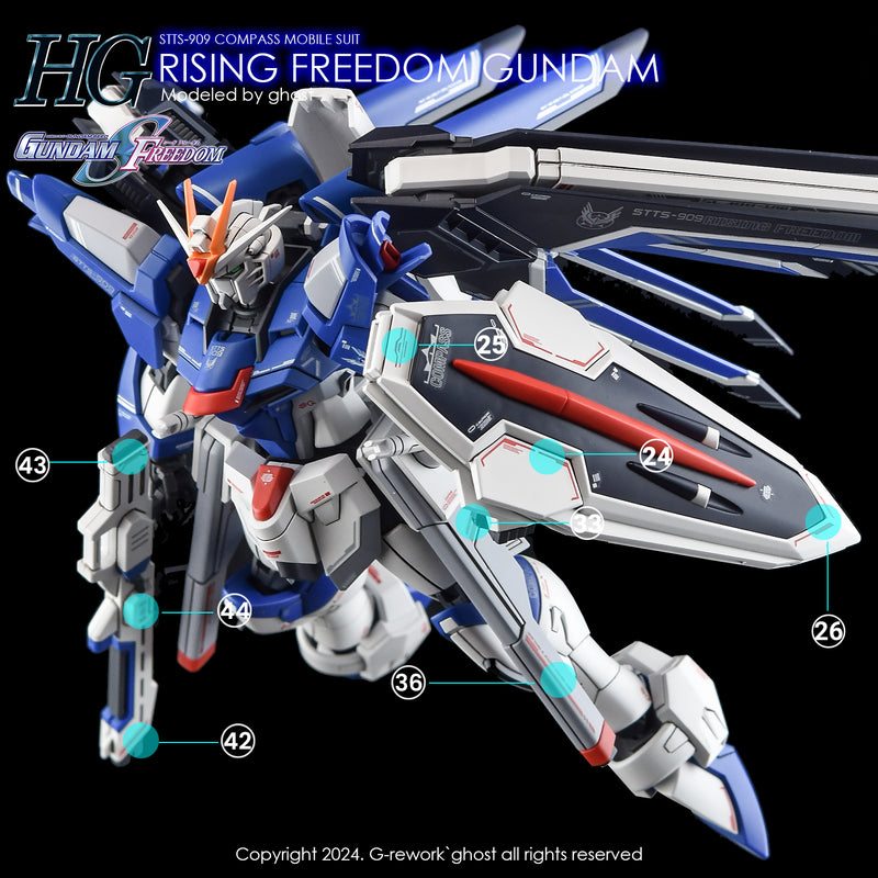 G-REWORK - Custom Decal - [HG] [SEED] Rising Freedom Gundam