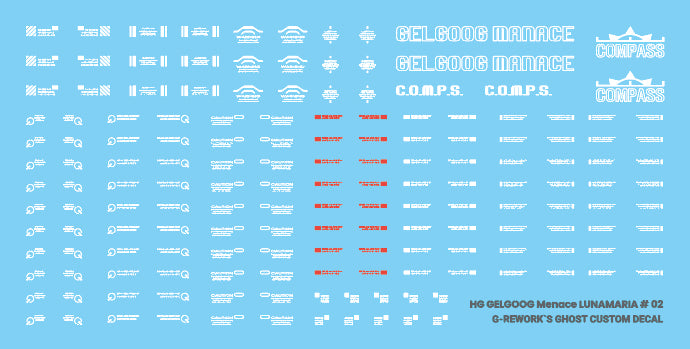 G-REWORK - Custom Decal - [HG] [SEED] GELGOOG MENACE [ LUNAMARIA ]