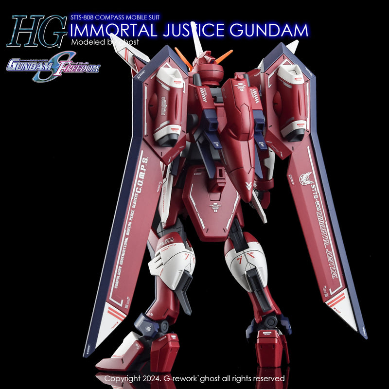 G-REWORK - Custom Decal - [HG] [SEED] Immortal Justice Gundam