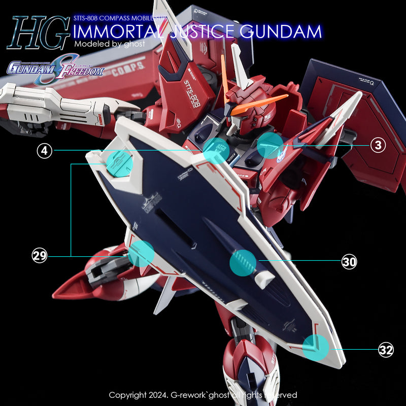 G-REWORK - Custom Decal - [HG] [SEED] Immortal Justice Gundam