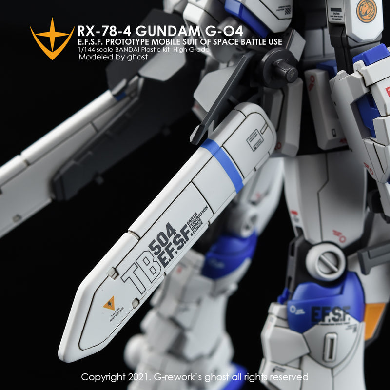 G-REWORK - Custom Decal - [HG] RX-78-04