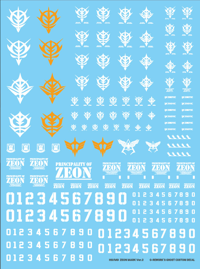 G-REWORK - Custom Decal - [HG][MG] ZEON MARK 02