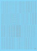 Delpi Decal - 1/100 Archive Style Caution Water Decal (6 Types)