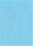 Delpi Decal - 1/100 Archive Style Caution Water Decal (6 Types)