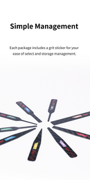 DSPIAE - Irregular Carbon Fiber Sanding Sticks (Set of 3, 3 Options)