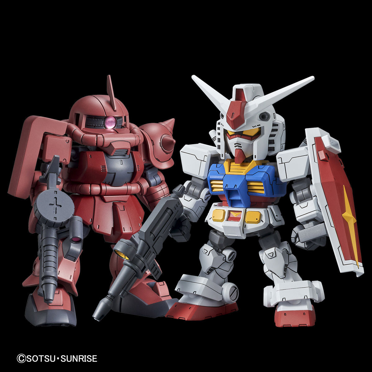 Bandai SDCS RX-78-2 Gundam & MS-06S Zaku II - Newtype