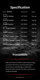 DSPIAE - AT-TZ Precision Tweezers (8 Types)