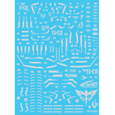 Delpi Decal - RG Sazabi Silver Holo Water Decal