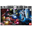 HGUC 1/144 RX-78-3 Gundam G3 Vs Char's Rick-Dom