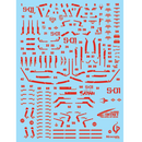 Delpi Decal - RG Sazabi Red Holo Water Decal