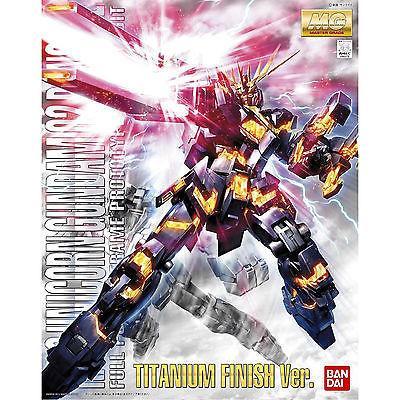 MG 1/100 RX-0 Unicorn Gundam Unit 02 Banshee TITANIUM FINISH