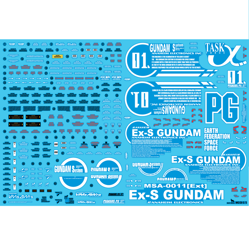 Delpi Decal - MG EX-S Water Decal
