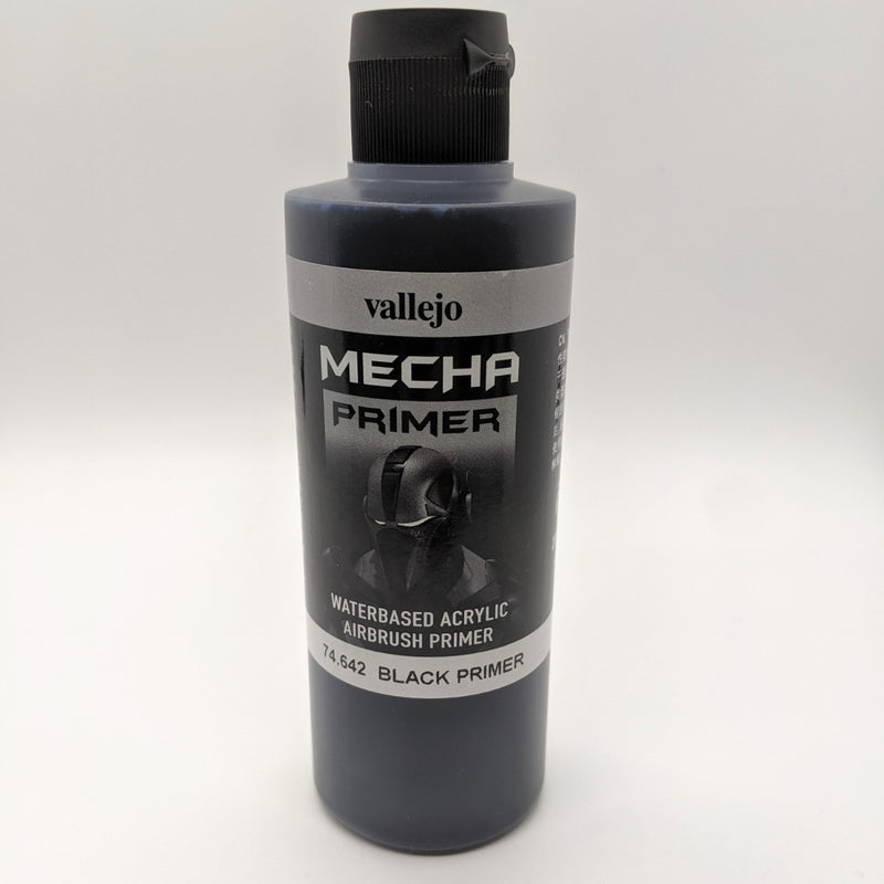 Vallejo Mecha Color 73.642 Primer Black Primer 60ml Bottle