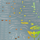 Delpi Decal - RG Sazabi White & Gold part Holo Water Decal (3 Types)