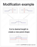 GUNPRIMER - Panel Line Guide ver.1, Pattern (3 Types)