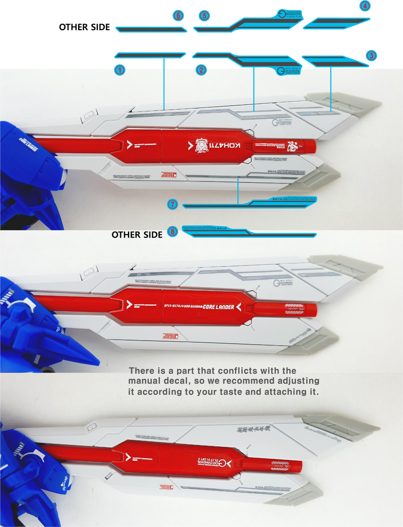 Delpi Decal - RG God Gundam Water Decal (2 Types)