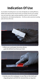 DSPIAE - DC-25 Electrostatic Dust Removal Cloth for Sanding Residues
